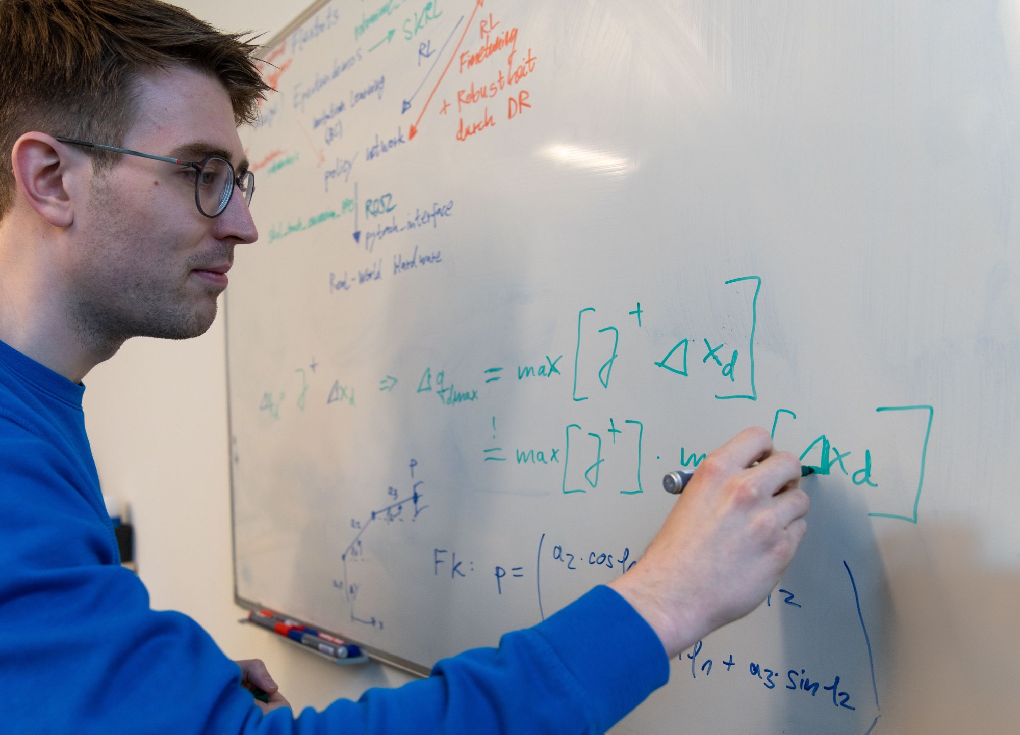 Wissenschaftler am Whiteboard